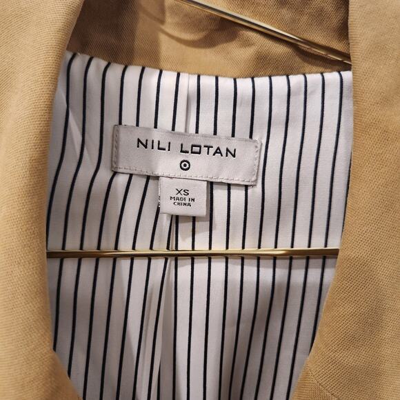 Nili Lotan X Target double-breasted khaki trench coat size XS - Picture 6 of 9